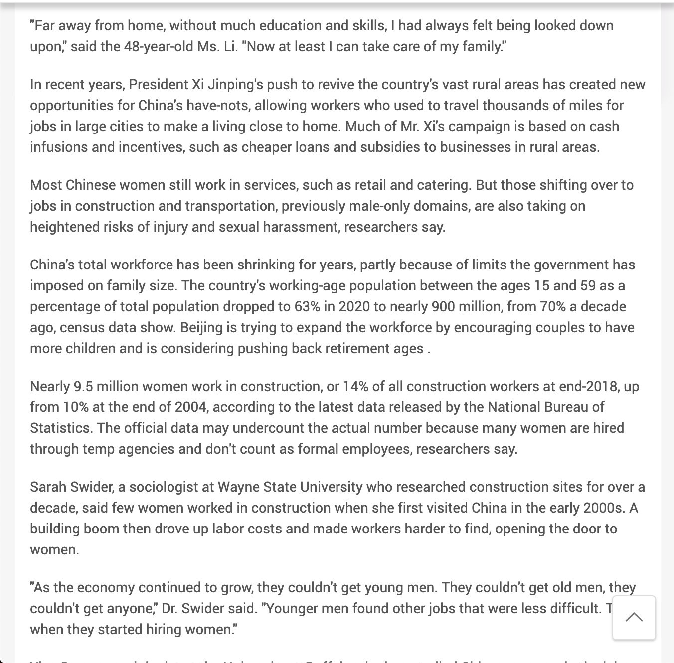 us." Now with abundant work but not enough hands, Mr. Zhang says