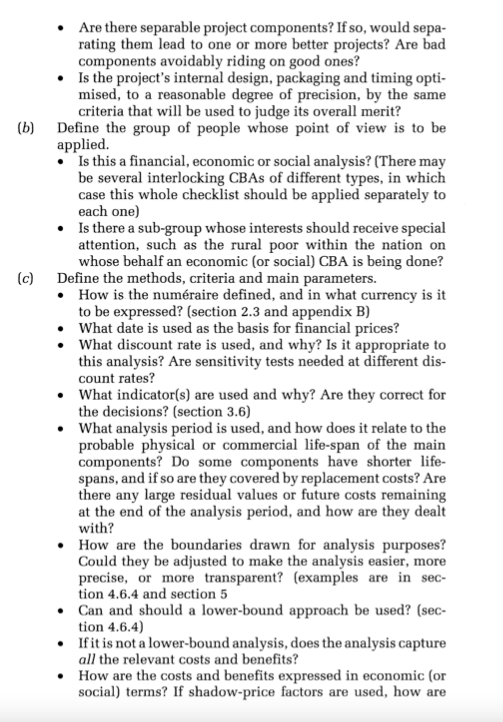 Hints: Use the checklist listed in Snell 2009 (Chapter 6- textbook) as