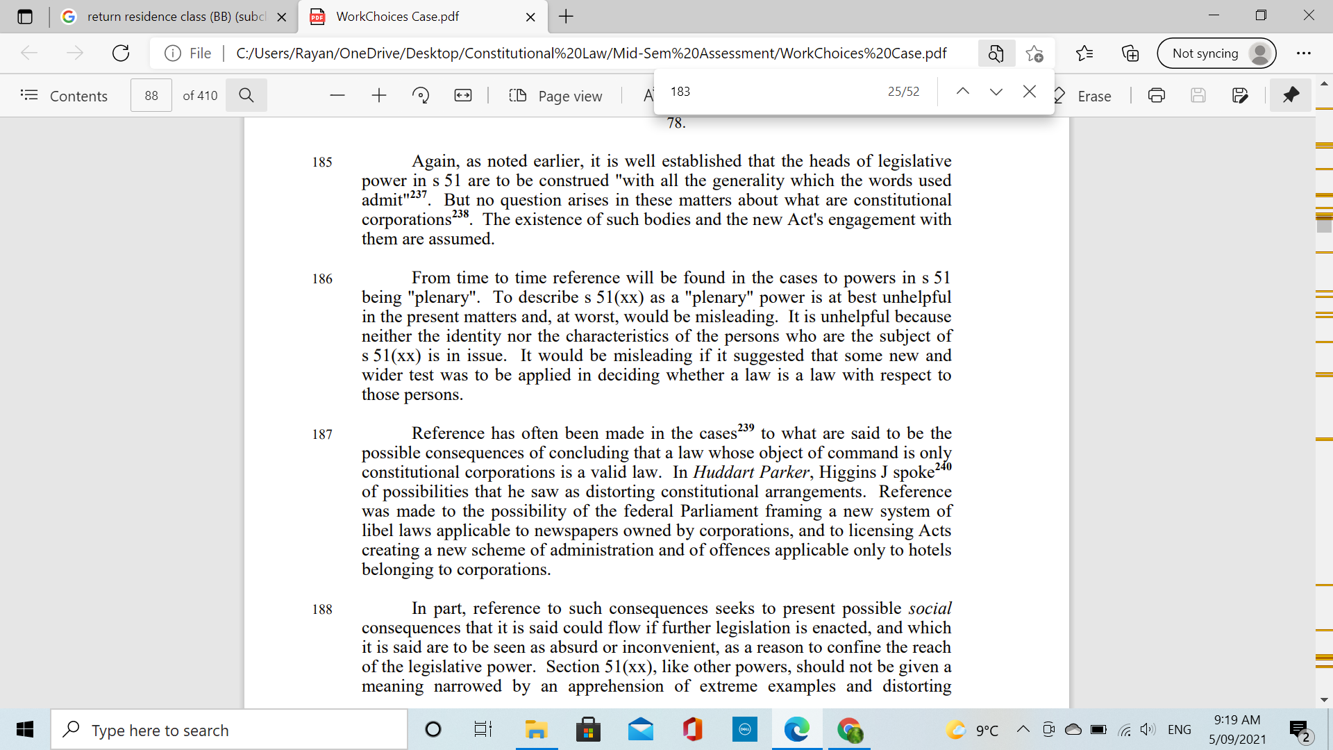 a power with respect to persons. But what necessarily underpins the proposition