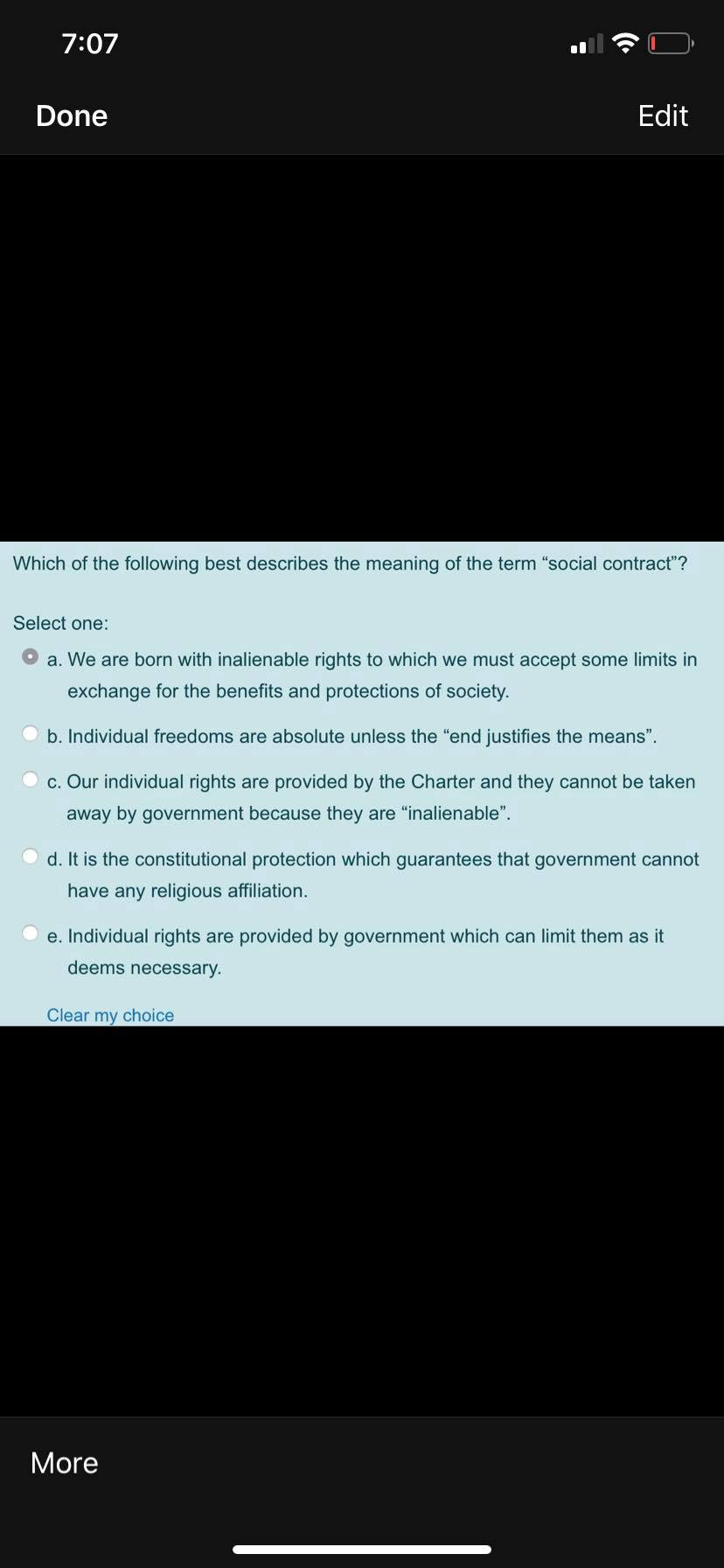 to privacy. e. No. because a distinction, exclusion or preference based on