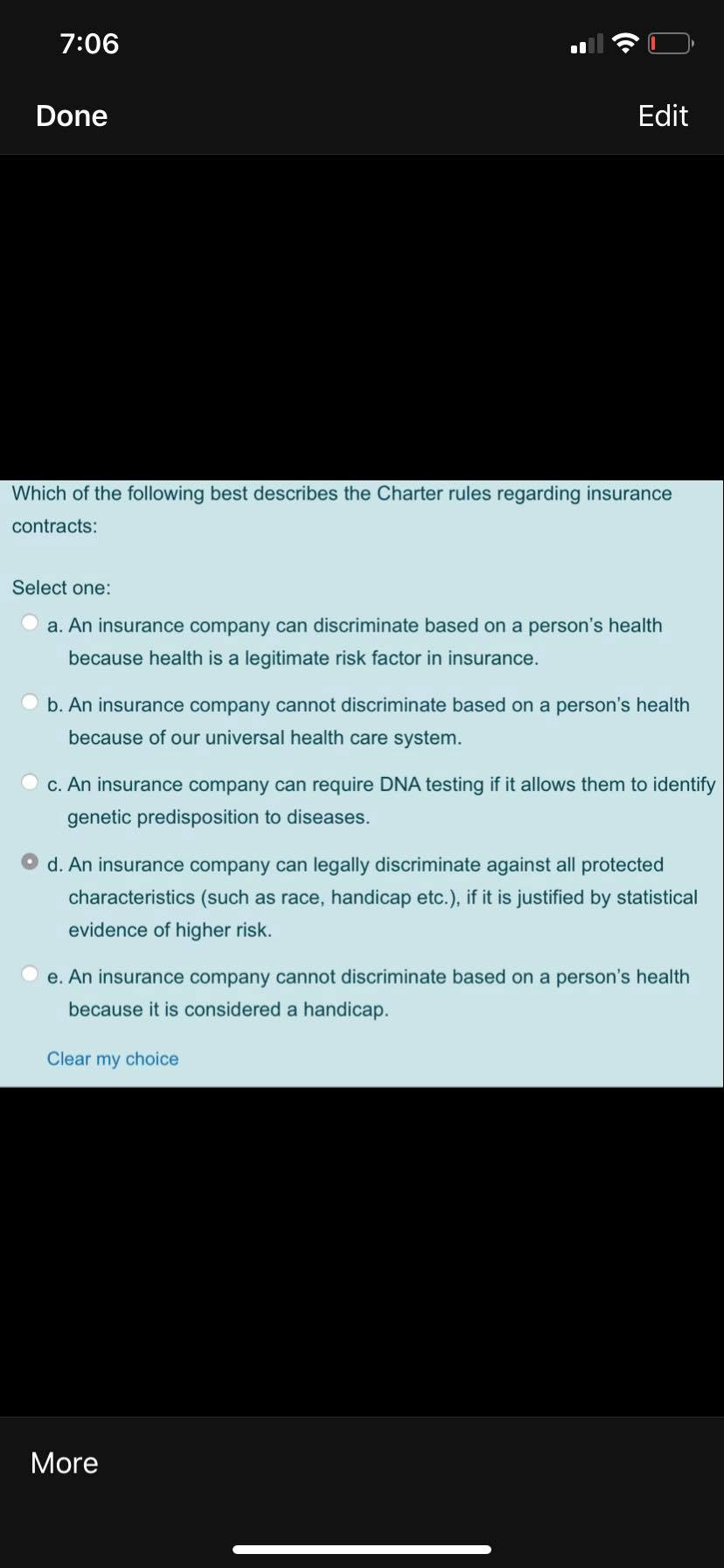 The Quebec and Canadian Charters do not apply to governments. Clear my