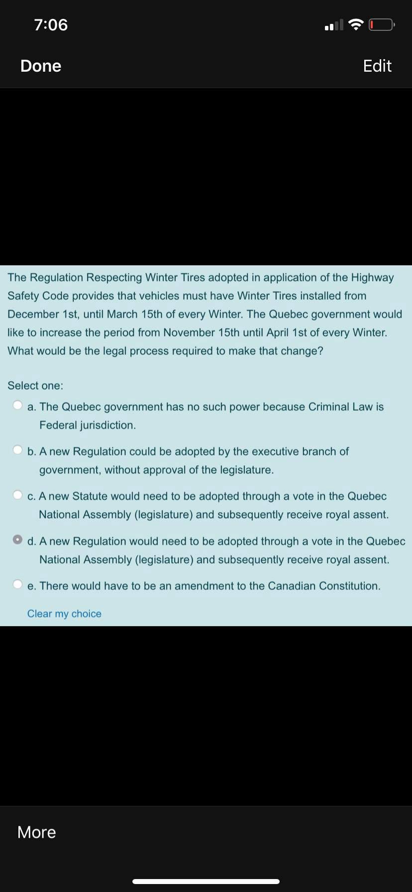 Quebec? Select one: a. Quebec Small Claims Court. . b. Quebec Superior