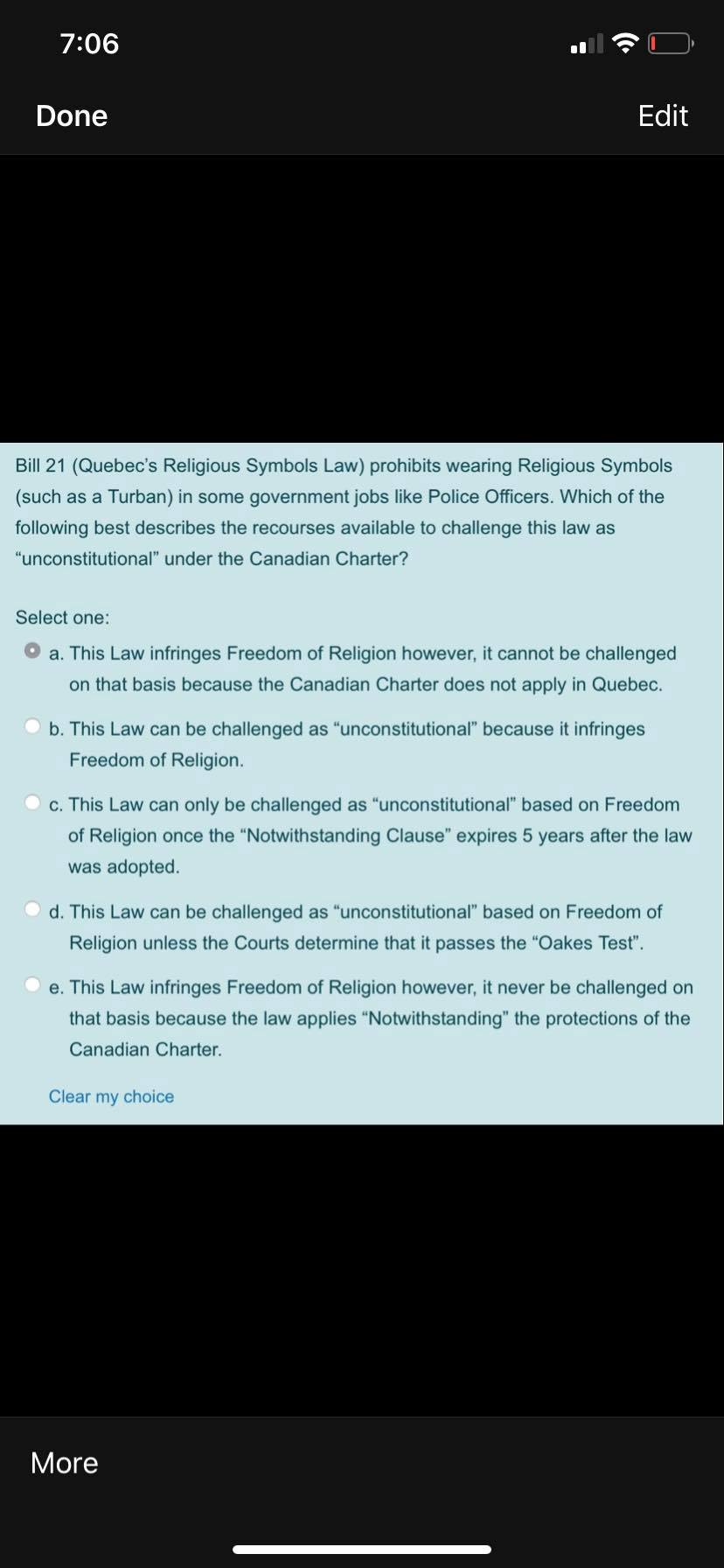 Court. . c. Federal Court of Canada. . d. Montreal Municipal Court.