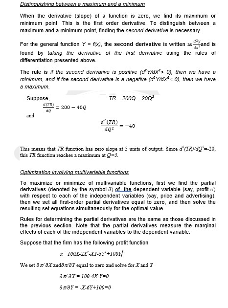 relationship is simple, a table and/ or graph may be sufficient. However,