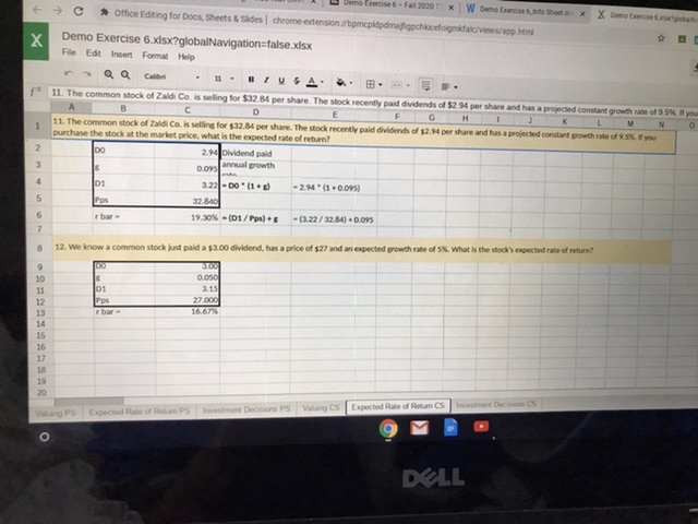 provide information sheet with some examples and the last picture will be