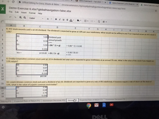 bar 10.91% 10 b. If an investor's required rate of return is