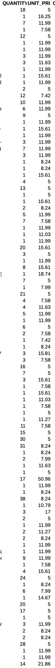QUANTIn UNIT_PRI C 18 12 12 10 13 20 21 16 15