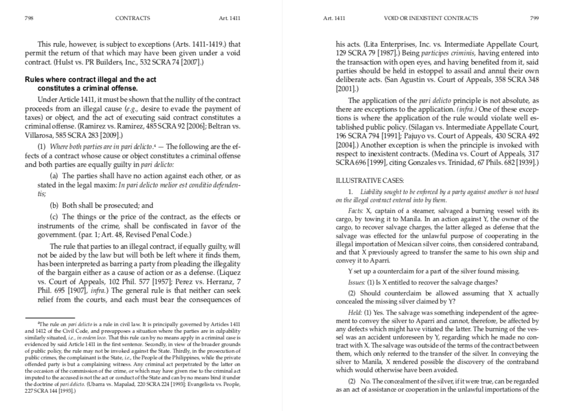 of presentation for Articles 1411 & 1412? It would be better if