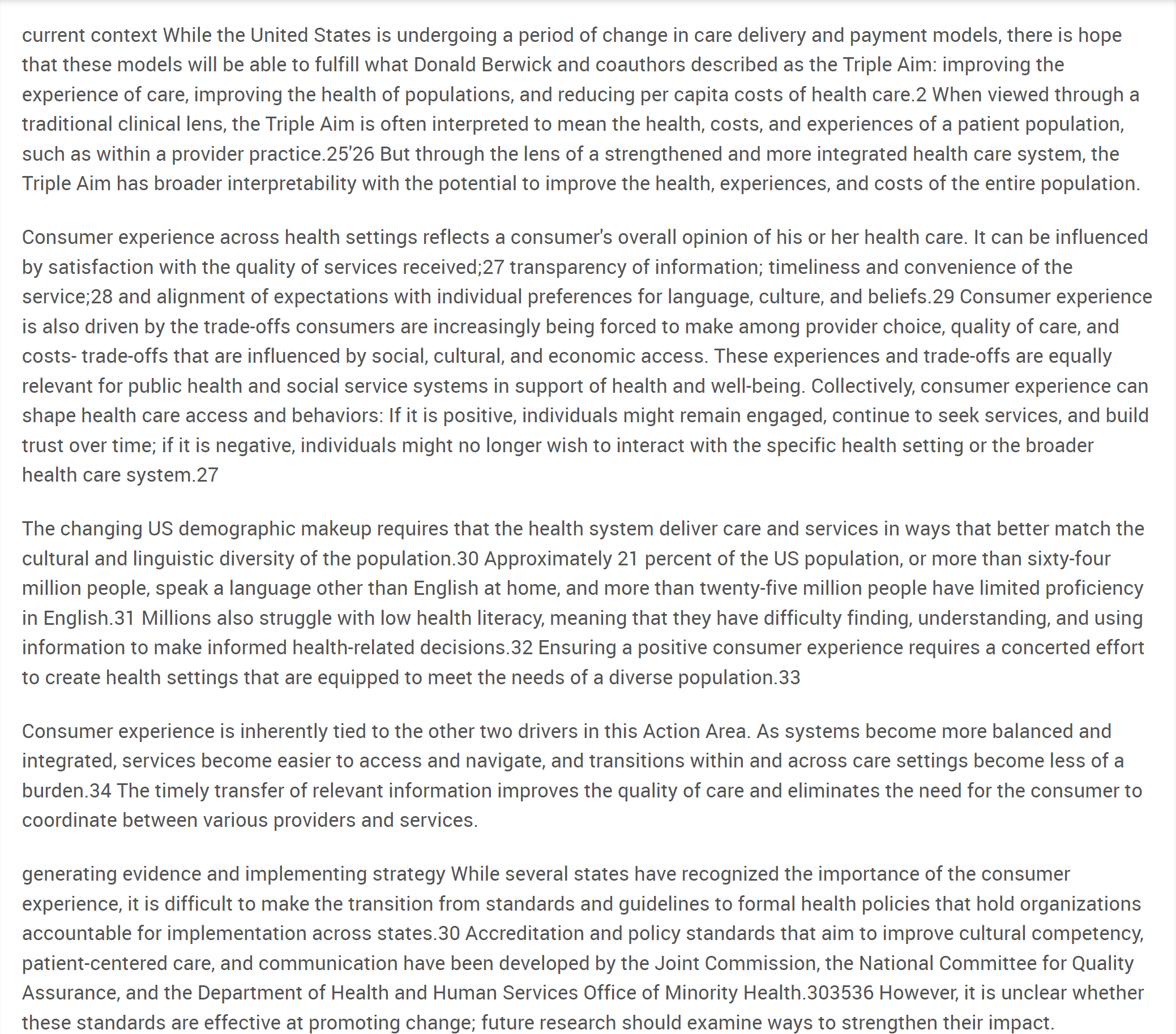 public health, and social services interact to produce a more effective, equitable,