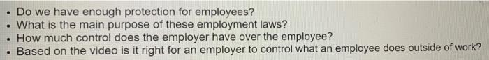 Explain clearly . Do we have enough protection for employees? What