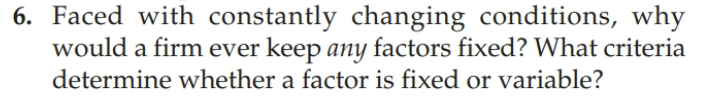 keep any factors fixed? What criteria determine whether a factor is fixed