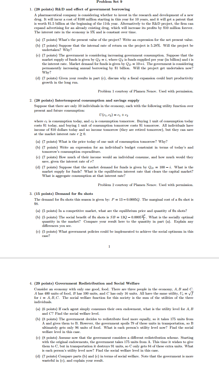 firm B decreases to $20. (c) (4 points for each of (i)-(ii))