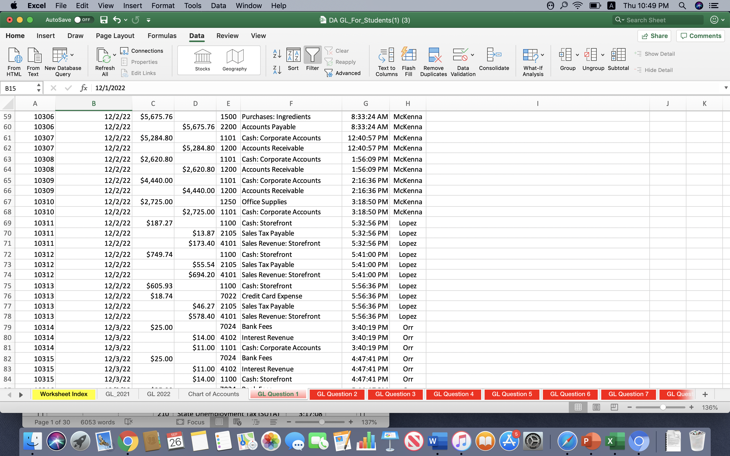 a.m. in 2022. Use the template below to present your workb) Are