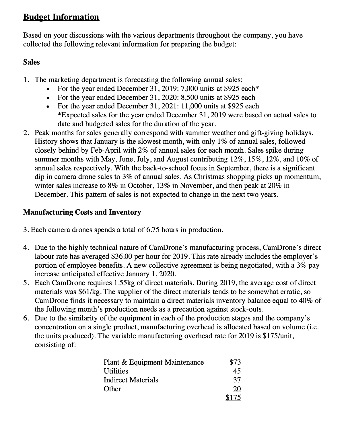 December 31, 2019: 7,000 units at $925 each\" . For the year