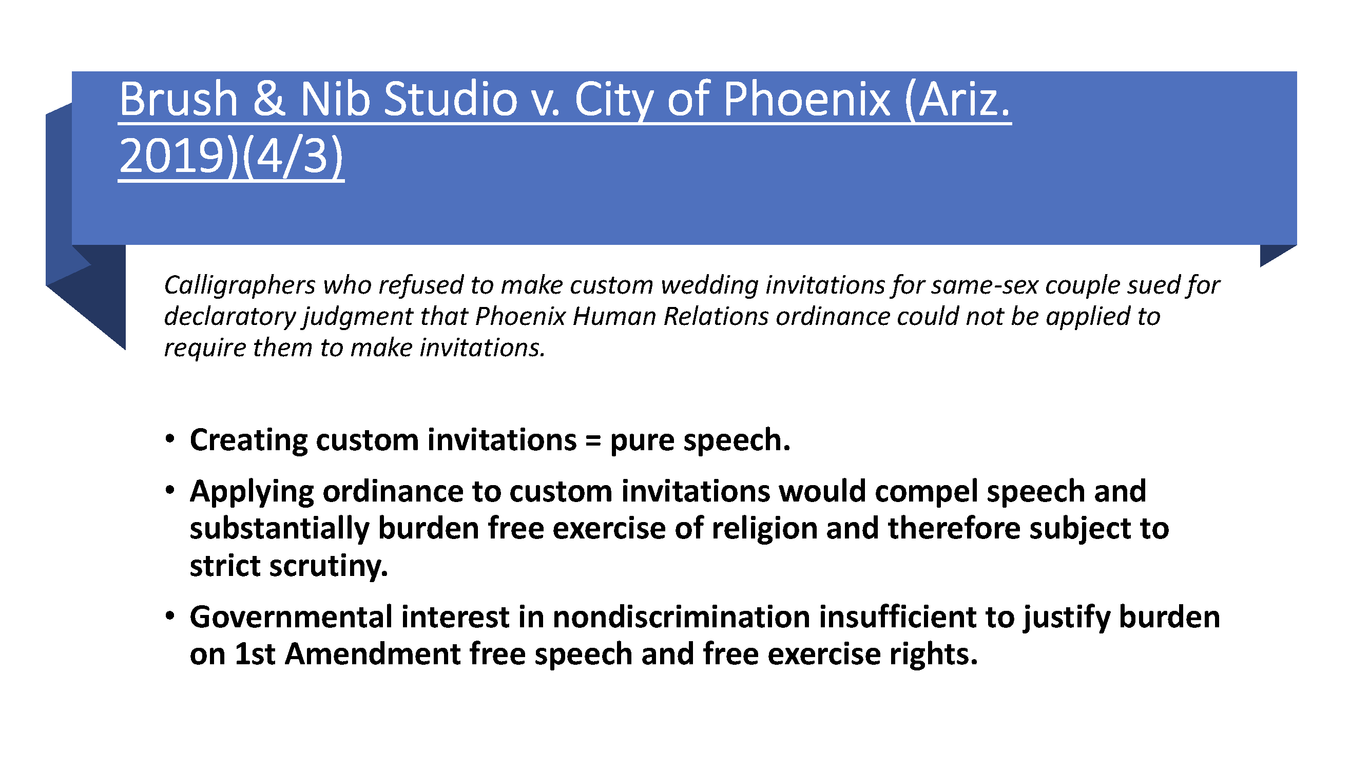 I I What is the Court's holding? Same-sex couples may exercise fundamental