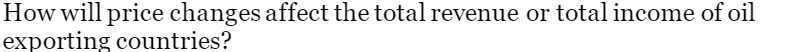oil exporting countries?