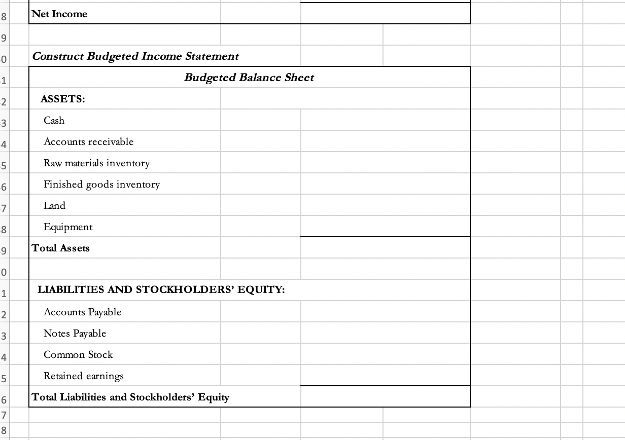 take the information provided on the Info tab in Excel file and