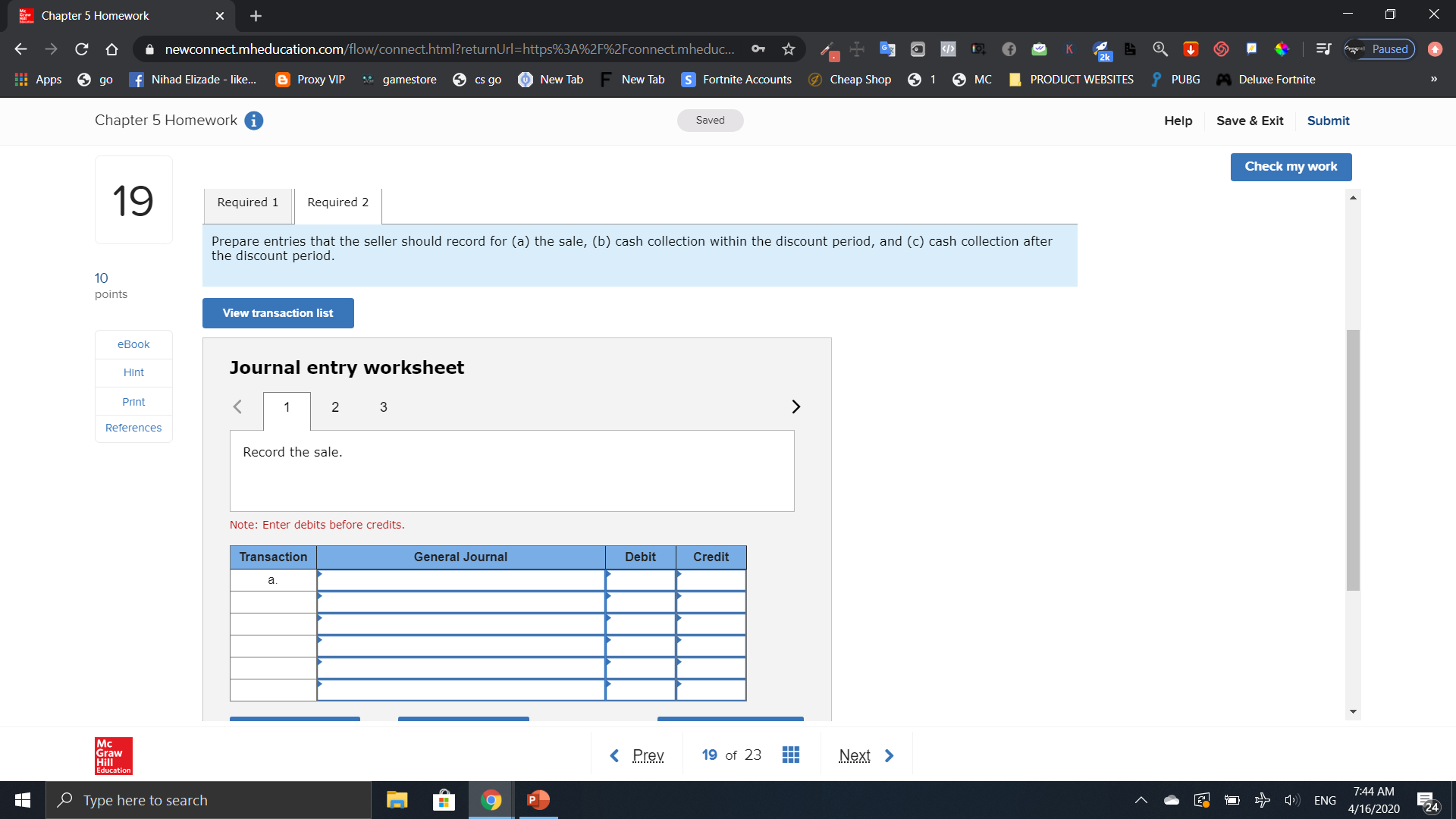 Shop Q MC I PRODUCT WEESlTES Chapter 5 Homework 0 Saved 19