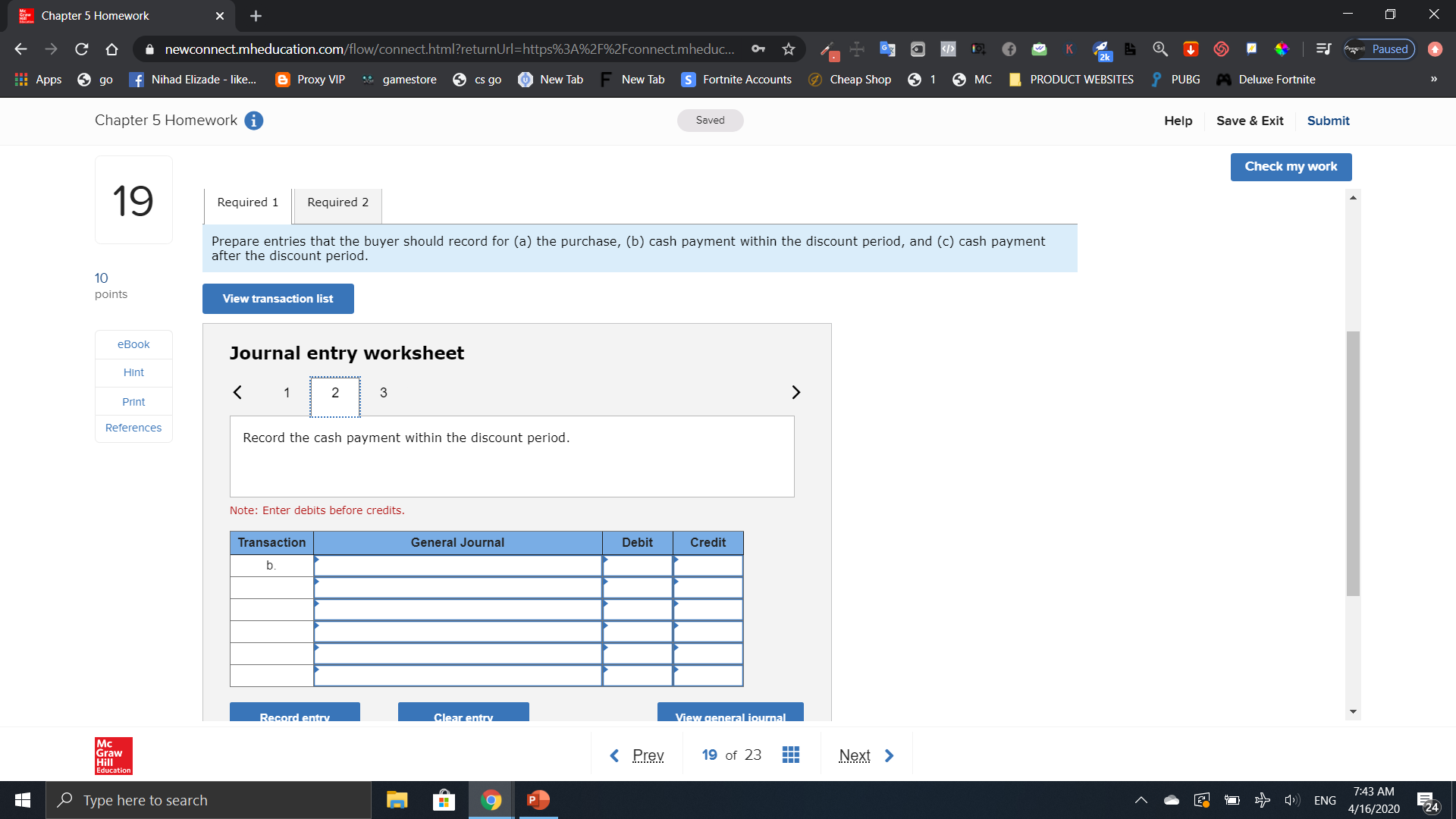 RETE rent 95 Required 1 Required 2 Prepare entries that the buyer