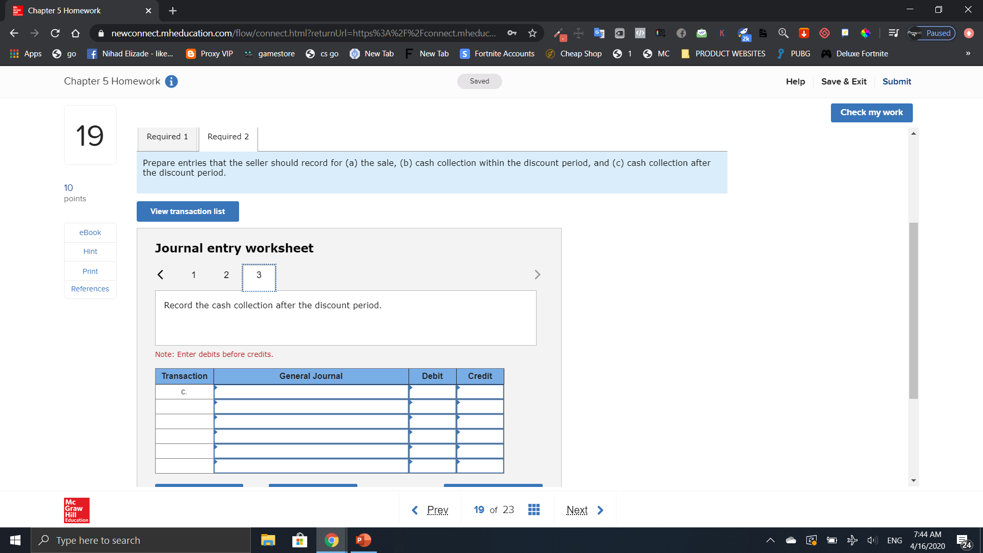 Save 8. Exil Submit Chapter 5 Homework X CO newconnect.mheducation.com/flow/connect.html?returnUrl=https%3A%2F%2Fconnect.mheduc... Of K
