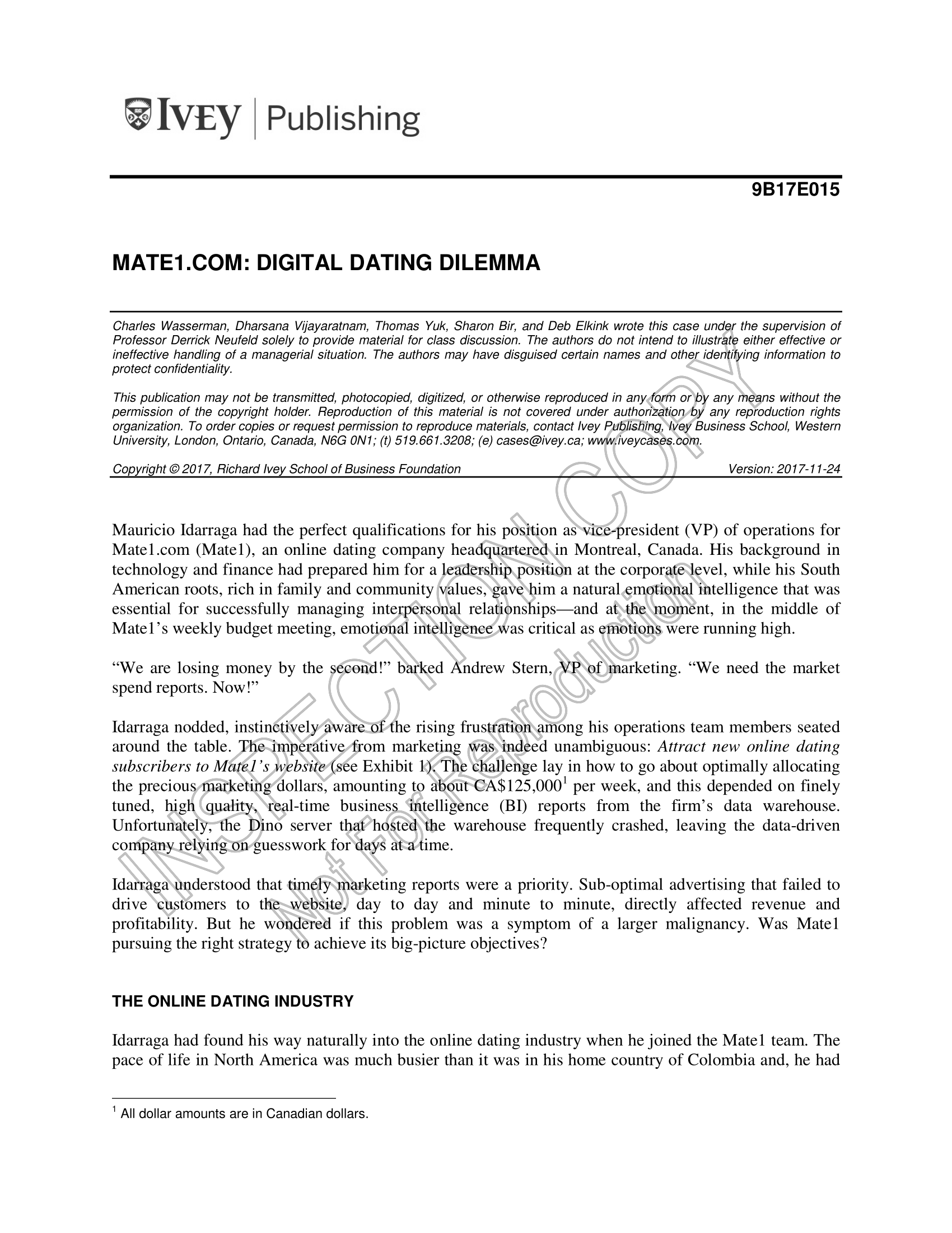 otherwise reproduced in any form or by any means without the permission