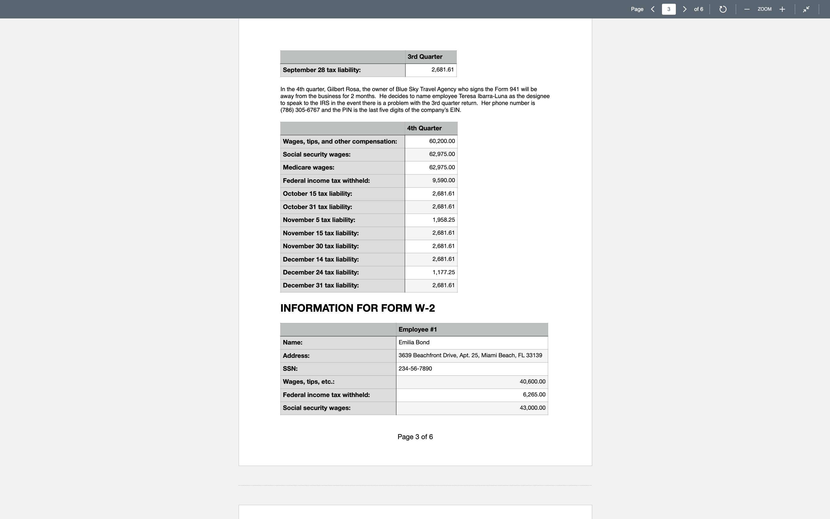 six employees. I The instruction sheet is included in the documents below.