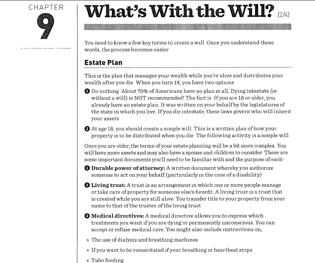 will be a key to sion and individual activity filling out the