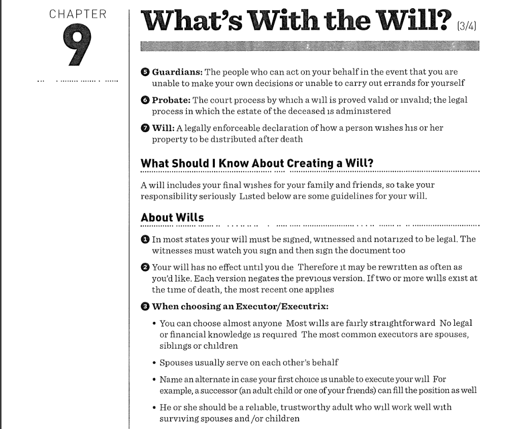 occur when a person dies STANDARD Planning and without a will (legal