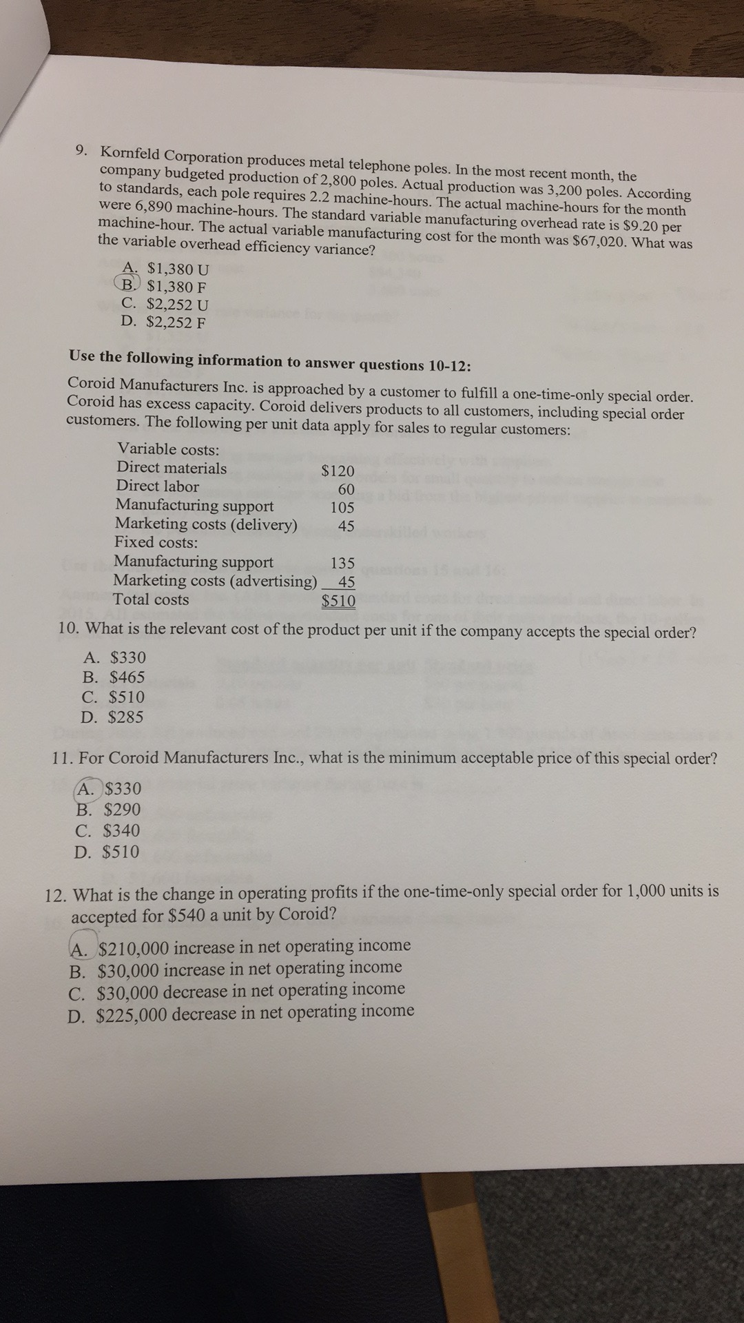 t 3: : 1 .'> K 52%0/10'"? . Budgeted variable manufacturing overhead