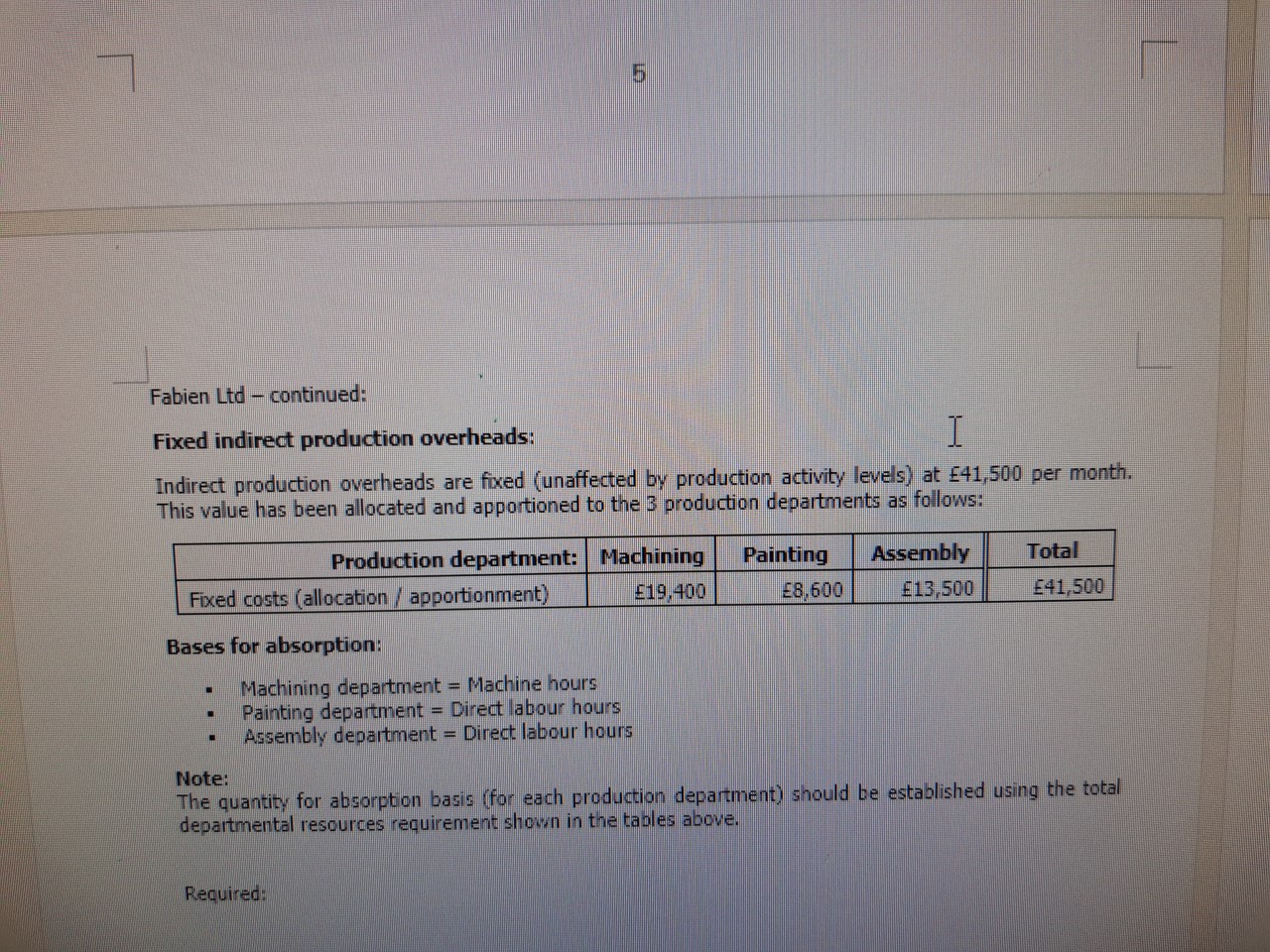  Task 3:Prepare the following planned values: a.Contribution and contribution / sales