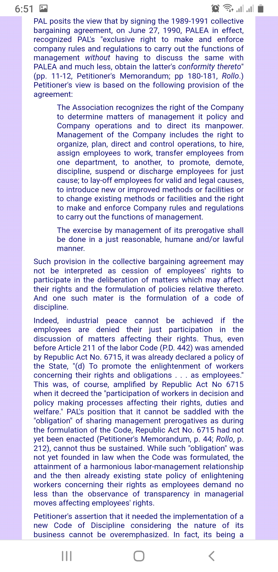 AIRLINES EMPLOYEES ASSOCIATION (PALEA), respondents. Solon Garcia for petitioner. Adolphe M. Guerzon