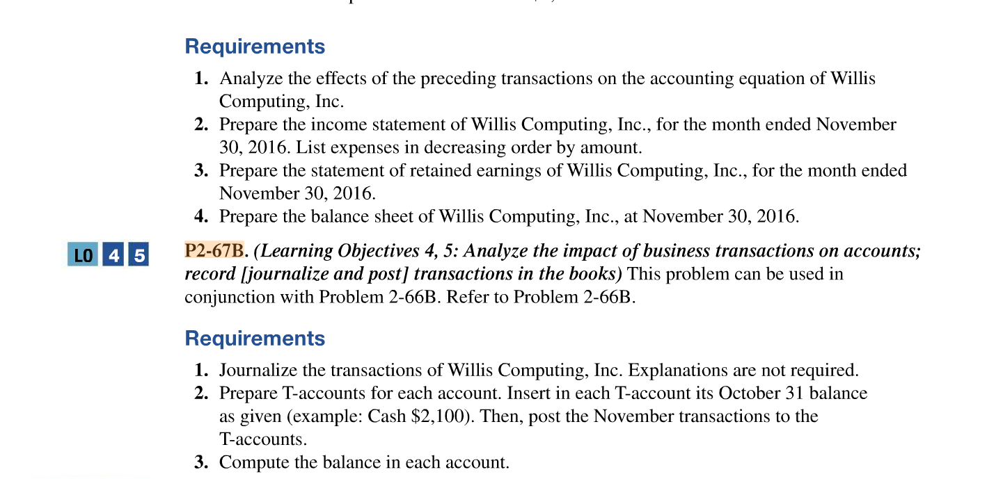 Please let me know if you have any questions. Requirements 1. Prepare