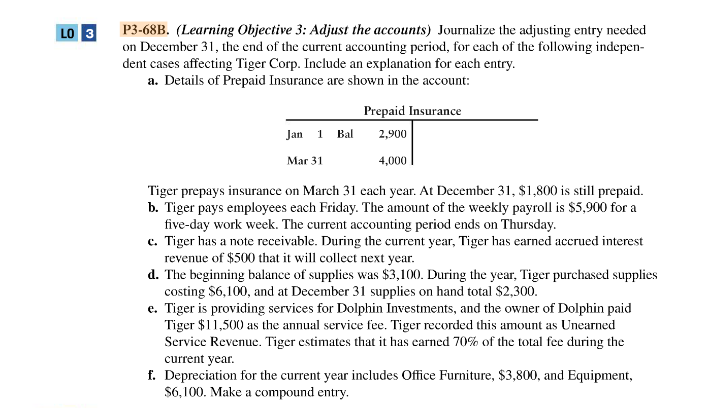 the correct balance sheet and date it properly. Compute total assets, total