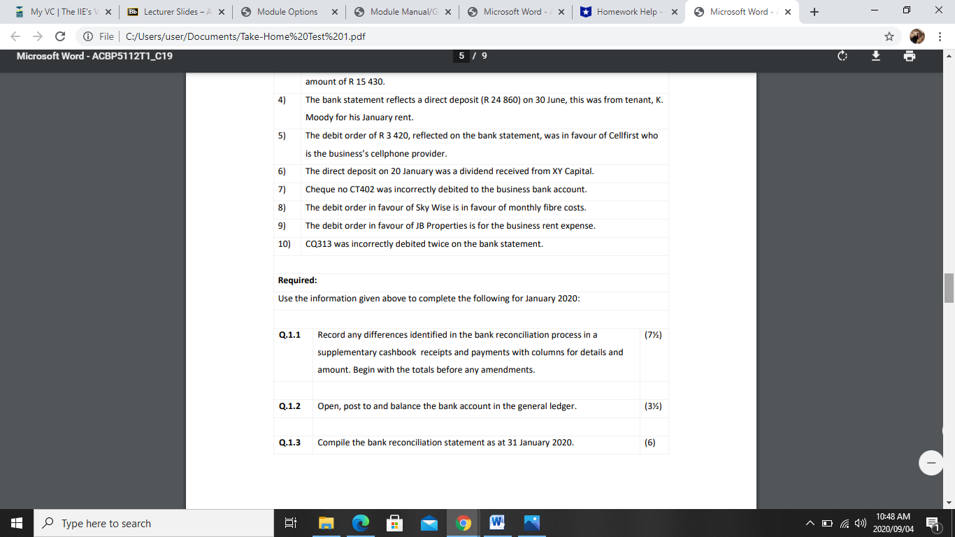 ACBP511271_C19 4 20 2020 Deposit slips of Underwood Traders- January 2020 Date