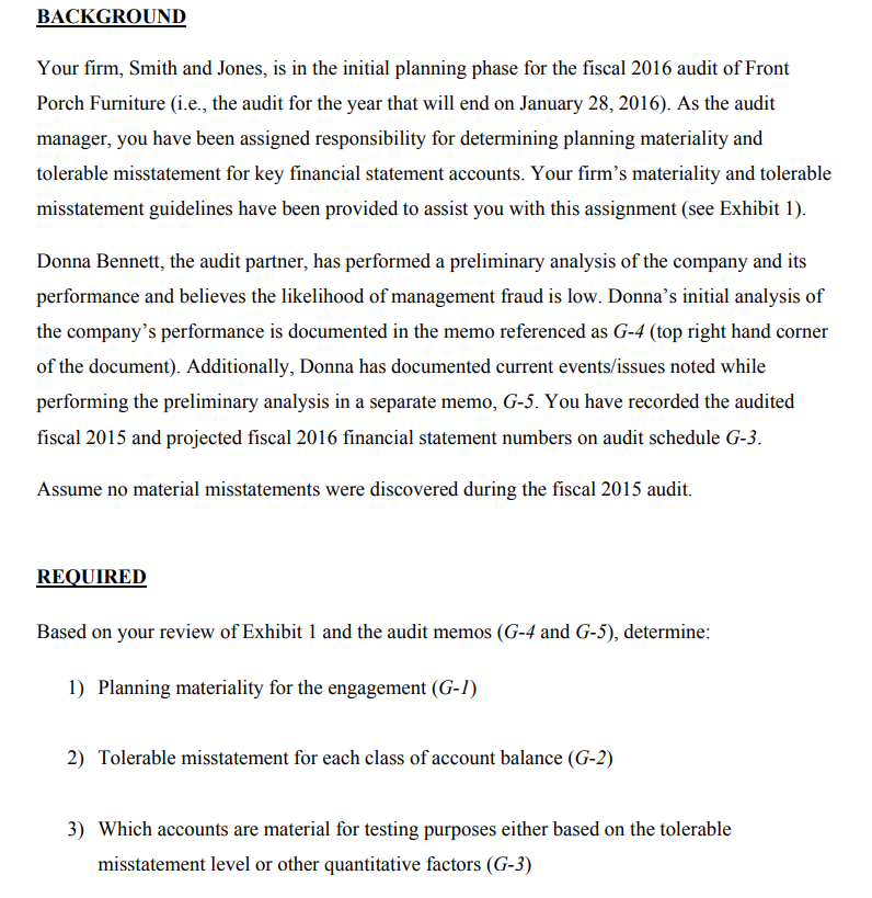 management fraud is low. Donna's initial analysis of the company's performance is