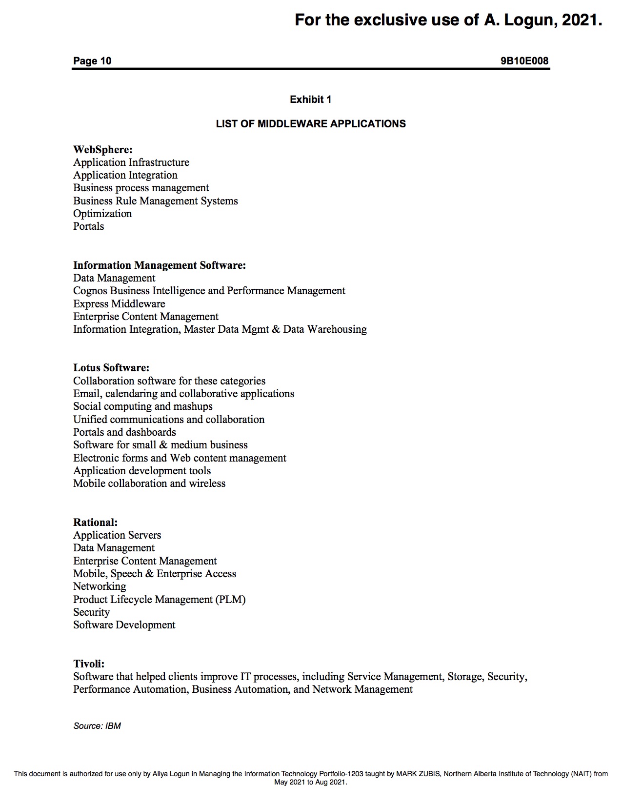  QUESTIONS;1.How has IBM's IT strategy evolved over time, and what are