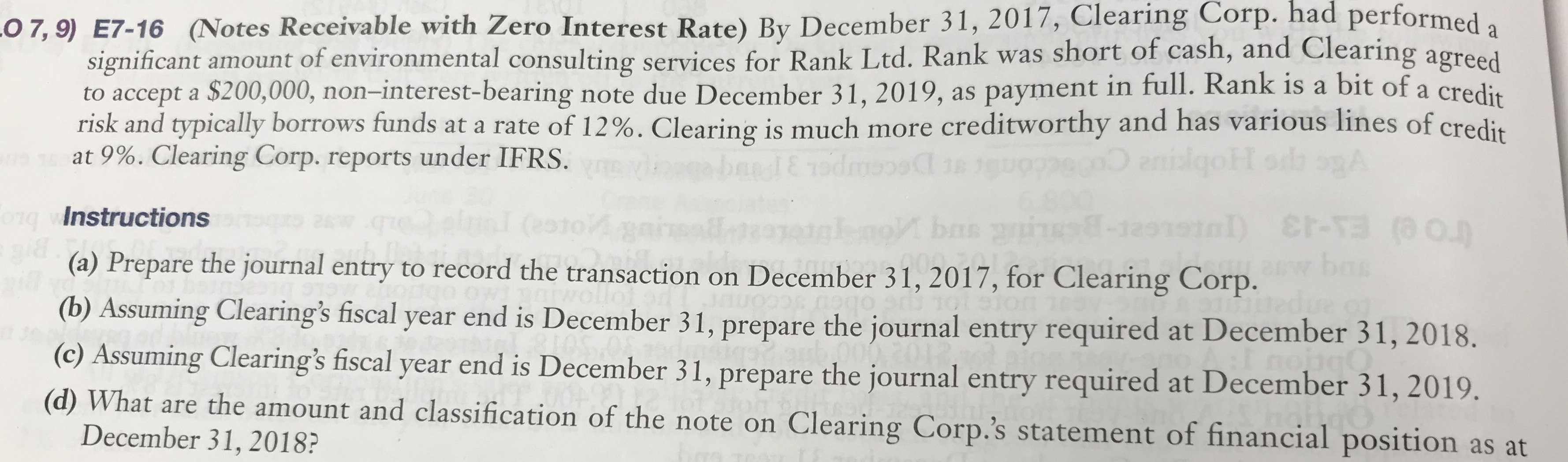 a n on-cancellable contract beginning January l, 2017' to build a parking
