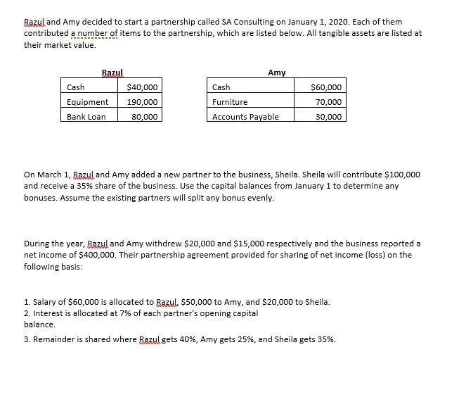 the missing values from the journal entries you created during the year.Make