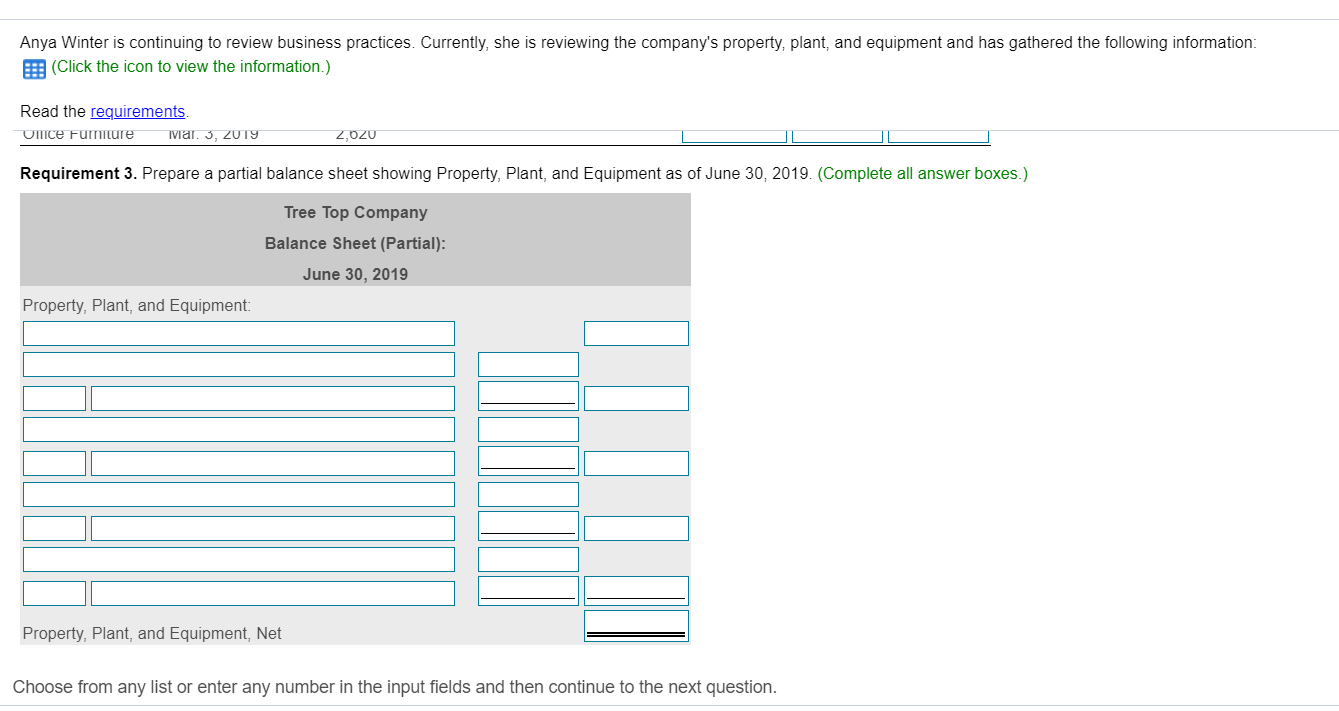 2019 2,620 8 years 700 SL Requirement 2. For each asset, determine
