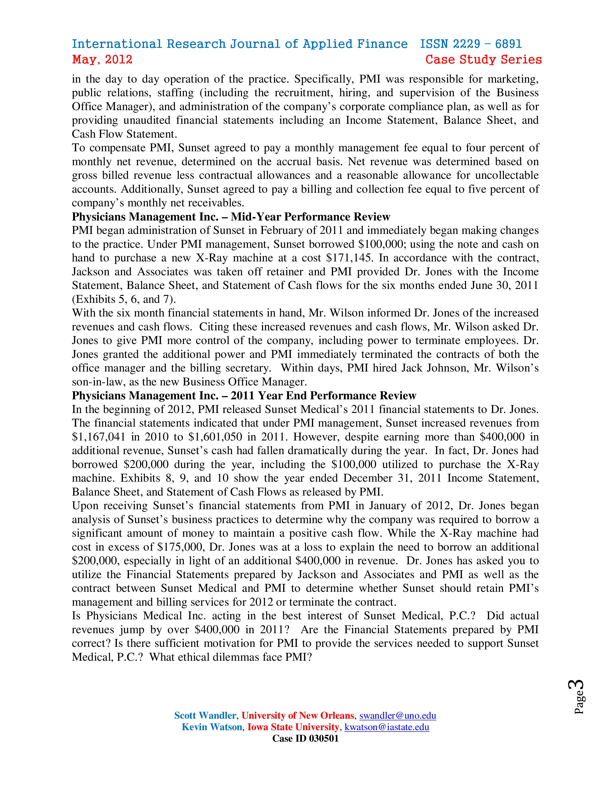 the office manager of her duties and took over all operations of