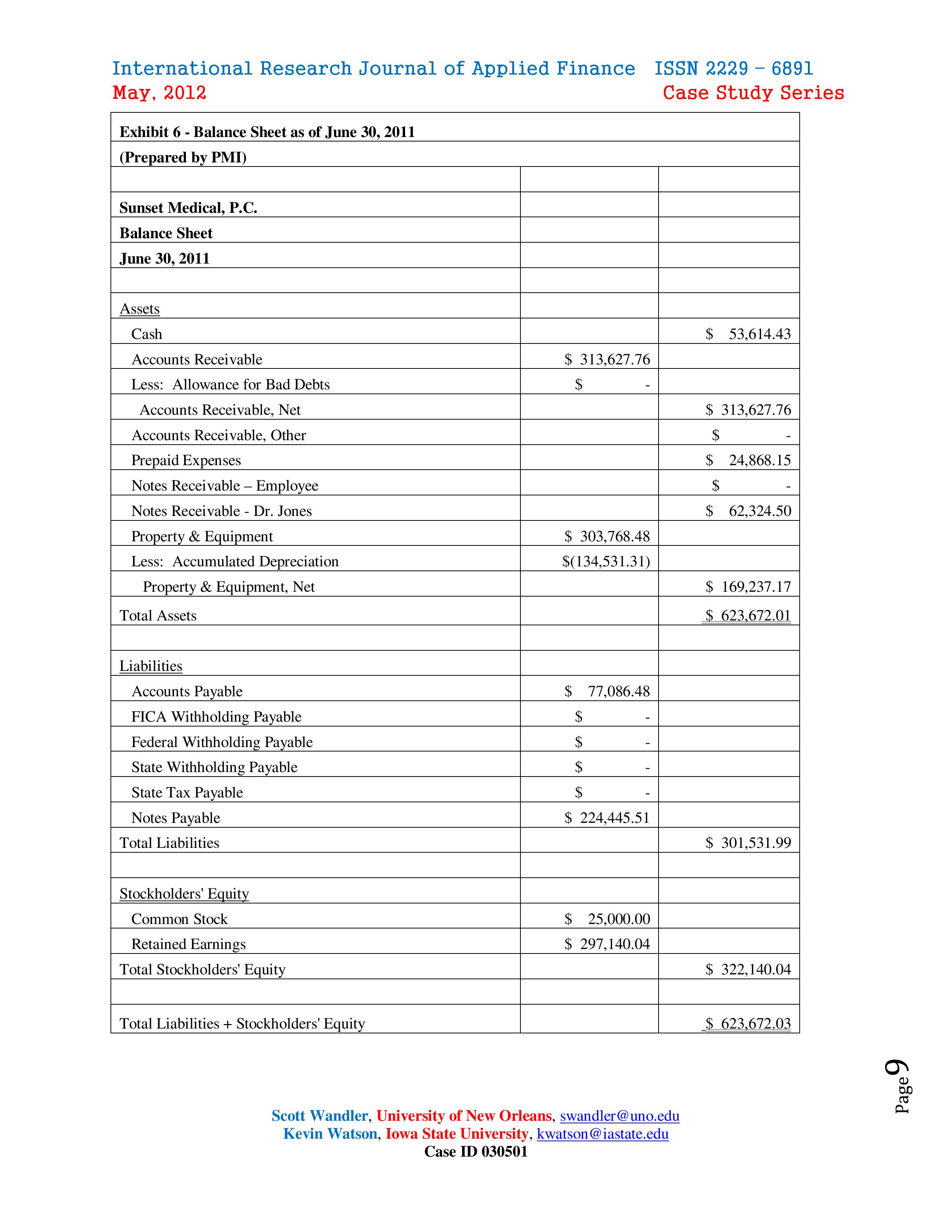 situation. The case is suitable for an introductory Financial or Managerial Accounting