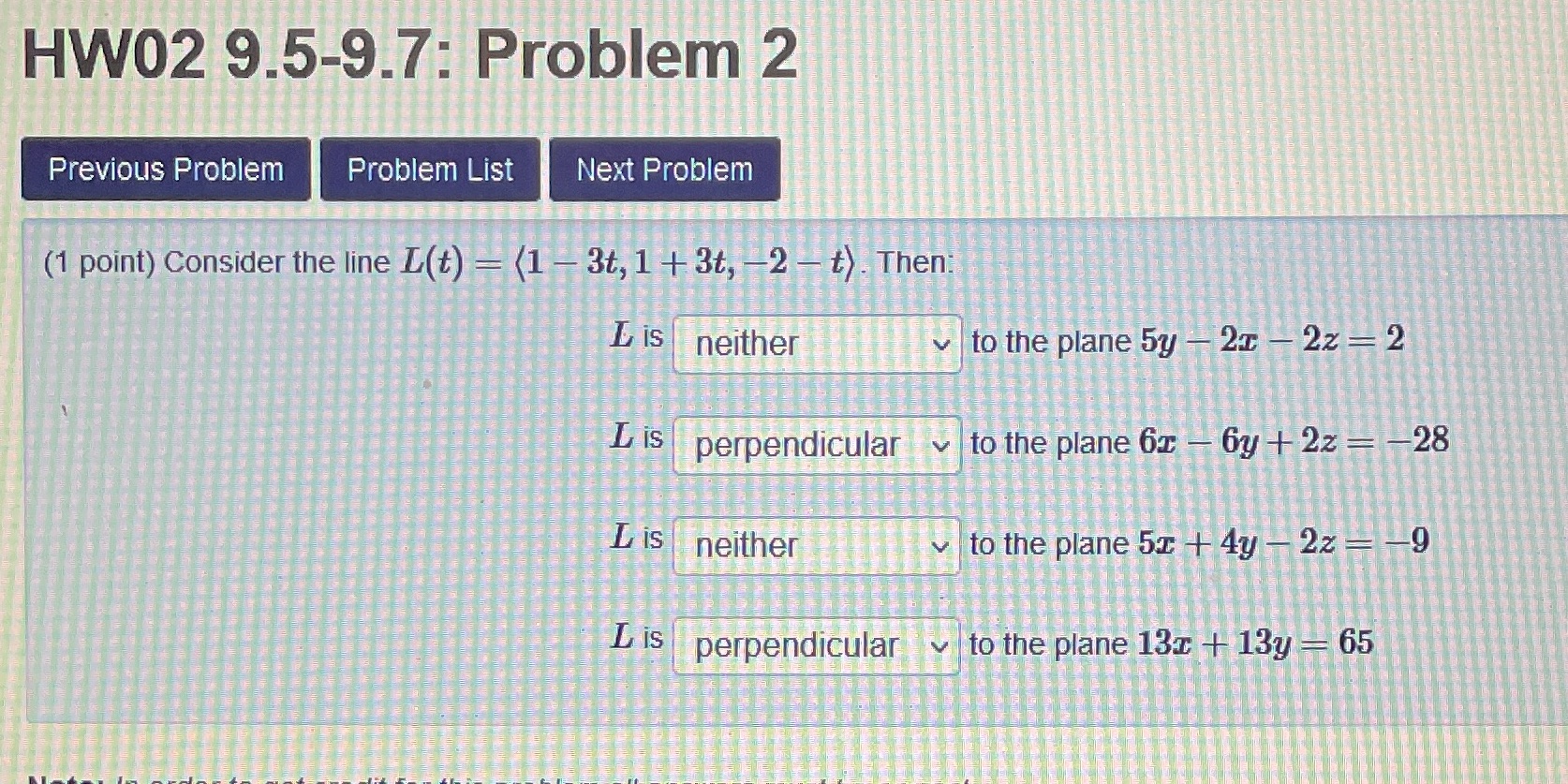  HW02 9.5-9.7: Problem 2 Previous Problem Problem List Next Problem (1