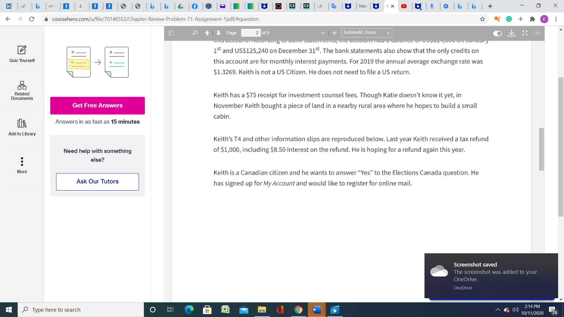 5 - 1+ Automatic Zoom C A coursehero.com/u/file/70146552/Chapter-Review-Problem-71-Assignment-1pdf/#question G + 9 t
