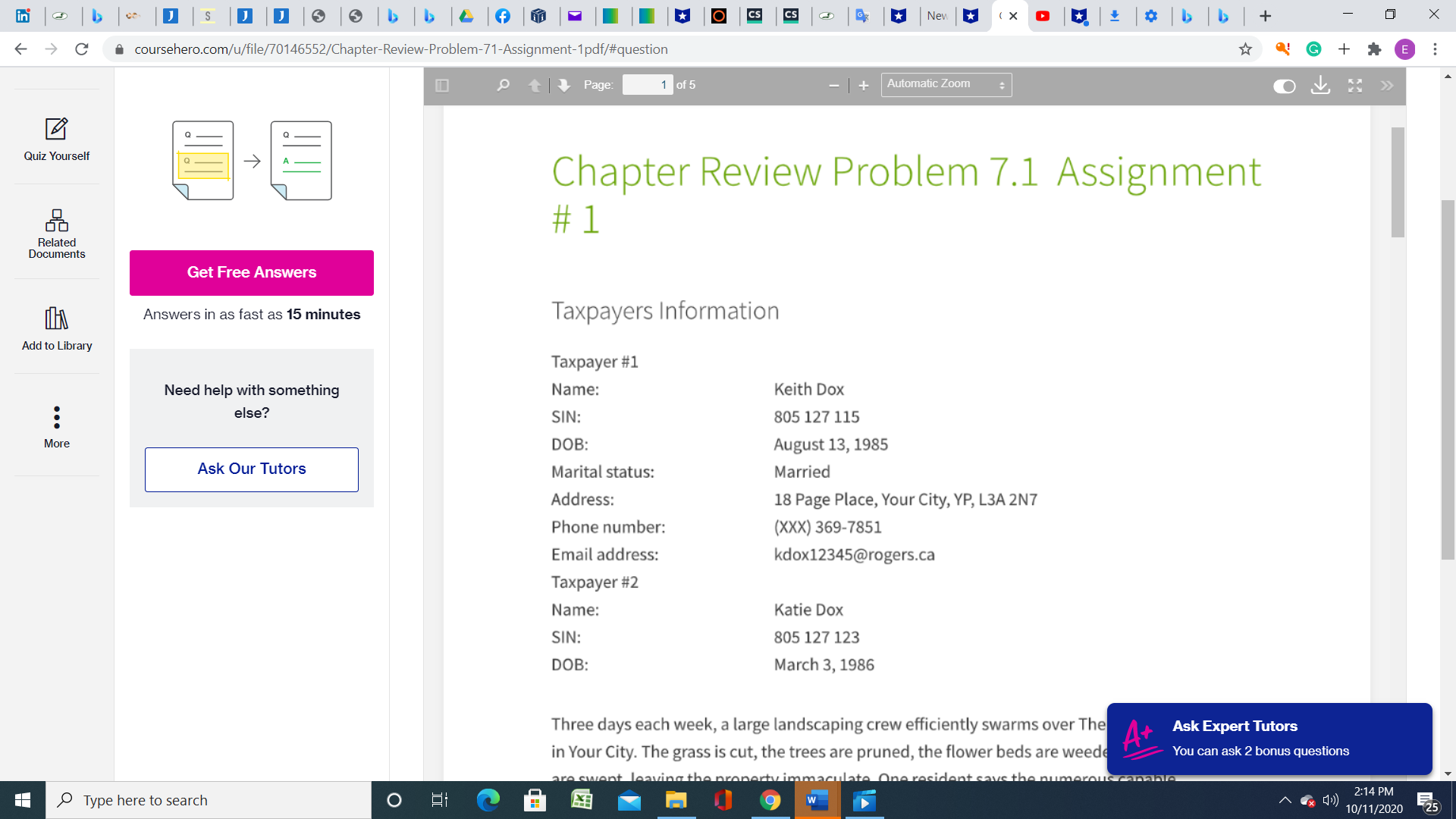 . . . else? More Keith is a Canadian citizen and he