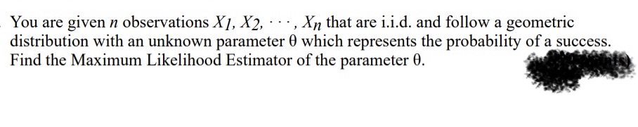 , X\" that are i.i.d. and follow a geometric distribution with an