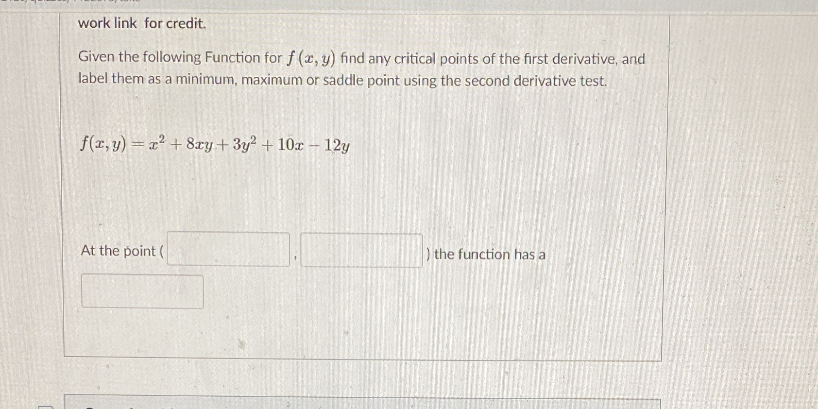 y) find any critical points of the first derivative, and label them