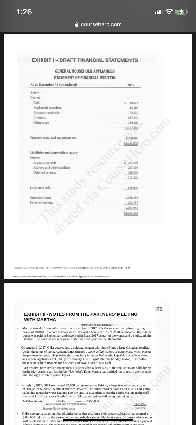 before taxes (943,674) GHA operates a small number of outlet stores that