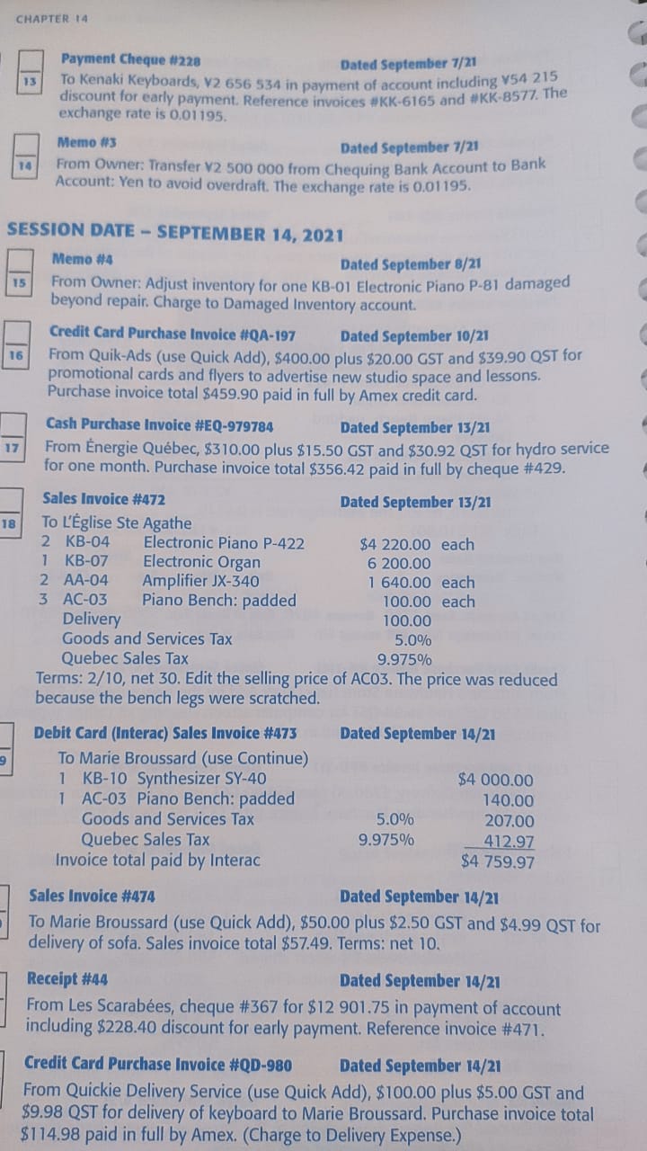 KB-01 Electronic Piano P-81 damaged beyond repair. Charge to Damaged Inventory account.