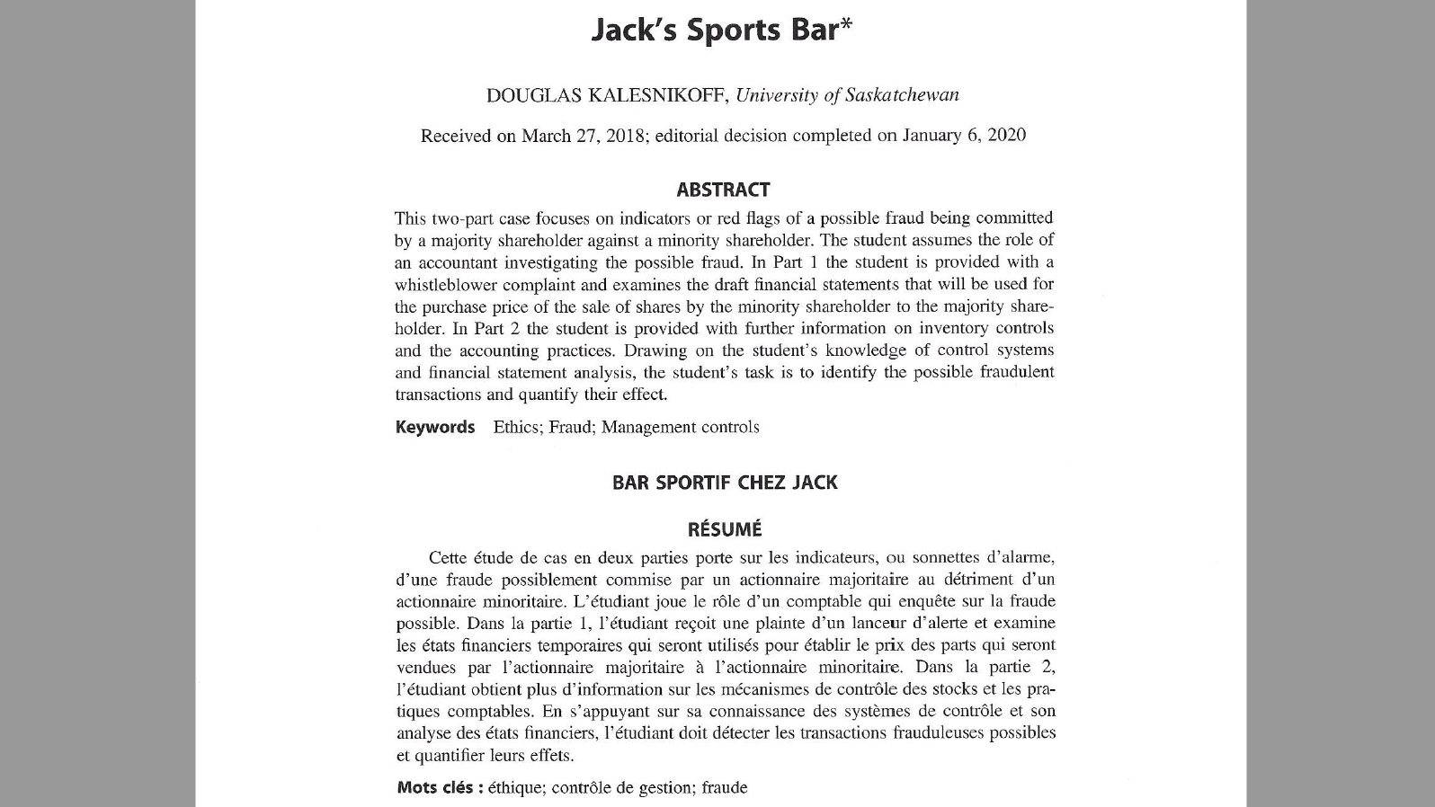 statements that will be used for the purchase price of the sale