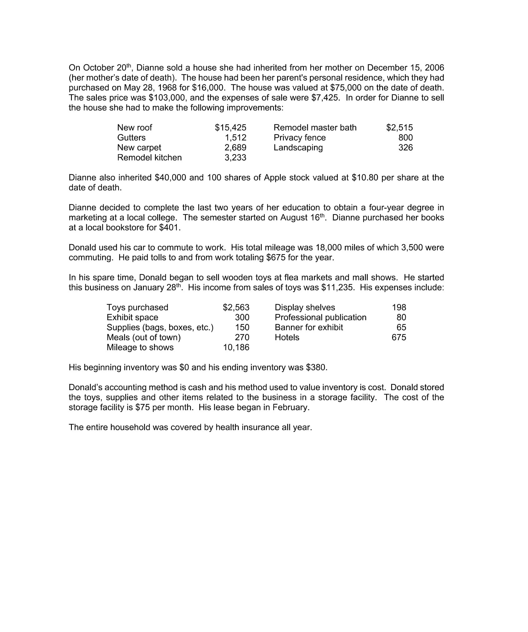 Post Tribune, and Dianne sells advertising with Edwards and Burns Communications. Their